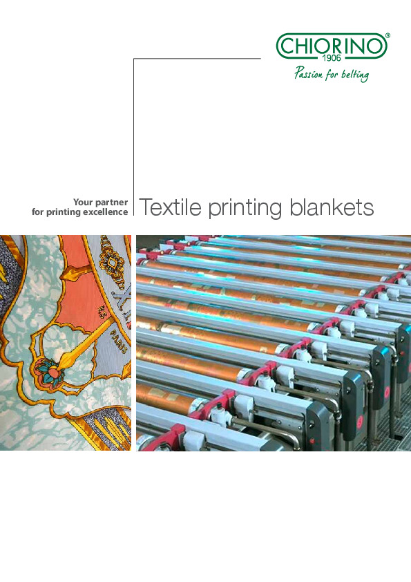Textile – Printing blankets